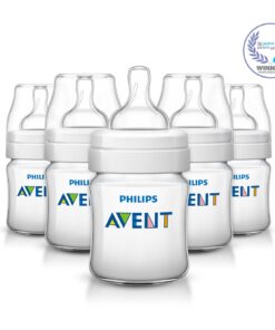 Alternative view of Philips AVENT Classic Plus BPA Free Polypropylene Bottles, 4 Ounce (Pack of 5) Clear 4 Ounce (Pack of 5)
