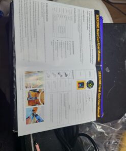 SEEKONE Heat Gun 1800W 122℉~1202℉(50℃- 650℃)Fast Heating Heavy Duty Hot Air Gun Kit Variable Temperature Control Overload Protection with 4 Nozzles for Crafts, Shrinking PVC, Stripping Paint(5.2FT) 40 719rk1DKzYL