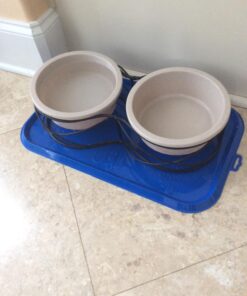 Van Ness Pets Large Waterproof Food And Water Bowl Mat For Dogs, Cats 17 719svn GZrL