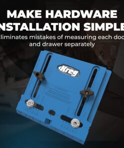 KREG KHI-Pull Cabinet Hardware Jig - for Cabinet Door Handles - Drilling Guide for Cabinet Doors - Creates Straight, Even Holes - Durable Drill Guides 40 719t3wCu4TL