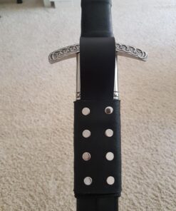 Leather Medieval Sword Frog Straight Black 48-22622 9 719t7DML2OL