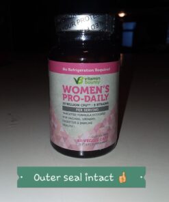 Vitamin Bounty Women's Pro Daily - Vaginal Probiotic & Prebiotic & pH Balance, Probiotics for Women Vaginigal Health, 10 Billion CFUs Per Serving with Cranberry, Gluten-Free - 60 Capsules 60 Count (Pack of 1) 45 719tD6DN7nL