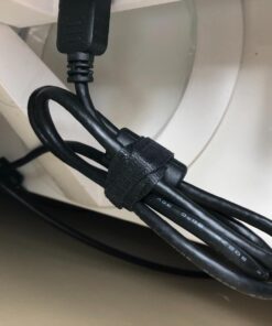 VELCRO Brand ONE WRAP Thin Ties | Strong & Reusable | Perfect for Fastening Wires & Organizing Cords | Black & Gray, 8 x 1/2-Inch | 25 Black + 25 Gray Ties 56 719uTJlJ1pL