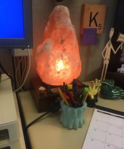 Crystal Allies 2 Natural Himalayan Salt Lamp w/Bulb, Dimmer Cord 24 719uyP7vDWL