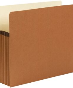 Smead File Pocket, Straight-Cut Tab, 5-1/4" Expansion, Letter Size, Redrope, 50 per Carton (73810) 6 719w3ALscfL