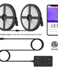 ELlight LED Strip Lights with APP, Dream Color 32.8ft LED Lights with Multicolor Chasing, Waterproof RGB Rope Lights Kit, 300 LEDs SMD 5050 Flexible Strip Lighting for Home Kitchen 27 719wMLfiw S