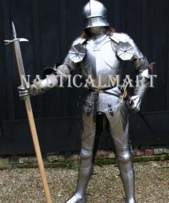 NauticalMart Knight Suit of Armor 15th Century Medieval Times Shoulder Armour Breastplate Metal Costume