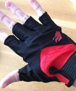 FIRELION Bike Gloves for Men/Women Cycling,Cycling Gloves for Outdoor MTB DH Road Racing,Full Finger Half Finger Padded Bicycle Protective Gloves,Non-Slip Shock-Absorbing Touchscreen Riding Gloves Medium Red 17 719xMeCgc0L