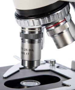 SWIFT SW350T 40X-2500X Magnification, Siedentopf Head, Research-Grade Trinocular Compound Lab Microscope with Wide-Field 10X and 25X Eyepieces, Mechanical Stage, Abbe Condenser, Camera-Compatible 31 719xUx8J88L