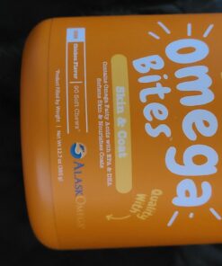 Zesty Paws Omega 3 Alaskan Fish Oil Chew Treats for Dogs - with AlaskOmega for EPA & DHA Fatty Acids - Hip & Joint Support + Skin & Coat Chicken Flavor (90 Soft Chews) 90 Count (Pack of 1) 47 719xZPDcGIL 2