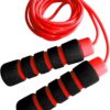 Limm Adjustable Jump Rope for Workout - All-Purpose Exercise Jump Rope Kids & Adults Love with Tangle-Free, Comfortable Foam Handles - Best Slimming, Cardio & Endurance Training Red 28 719y2hg2hlL