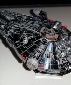 Metal Earth Fascinations ICONX Premium Series Star Wars Millennium Falcon 3D Metal Model Kit 38 719yDNHSp7L