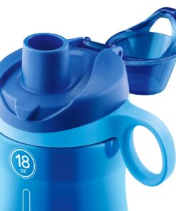 Pogo BPA-Free Tritan Plastic Water Bottle with Chug Lid, 18 Oz, Blue 18oz 19 719yECkhSIL