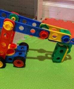 Brickyard Building Blocks STEM Toys - Educational Building Toys for Kids Ages 4-8 with 101 Pieces, Tools, Design Guide and Toy Storage Box, Gift for Boys & Girls 101 Piece 26 719yJlLbCqL