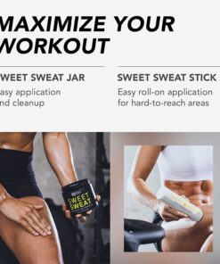 Sweet Sweat Workout Enhancer Roll-On Gel Stick - Makes You Sweat Harder and Faster, Helps Promote Water Weight Loss, Use with Sweet Sweat Waist Trimmer 6.5 Ounce Jar 29 719yK9xzNML