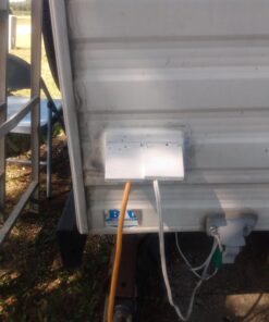 RV Designer Snap Cover Oulet Plate, Weatherproof, AC Electrical White 14 719yVqyvqtL