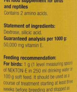 Nekton E Vitamin E Supplement for Birds, 70gm 2.47 Ounce (Pack of 1) 6 719zYDoxT3L