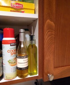 Alternative view of Tablecraft H9085 Glass Oil And Vinegar Cruet, Olive Oil Dispenser With Stainless Steel Spout, Slight Green Tint, 8.5 Ounce