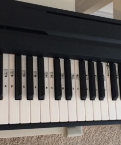 Piano and Keyboard Music Note Full Set Stickers for White and Black Keys; Transparent and Removable; Made in USA 51 71A0CYVzqGL