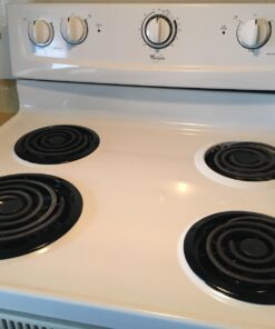 Range Kleen P10124XN, Black, Style A Porcelain Drip Pans Set of 4, 2 6 Inch and 2 8 Inch 13 71A0DmXv5LL