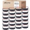 myCartridge 24 Pack ERC30 ERC-30 ERC 30 34 38 B/R Compatible with Ribbon Cartridge Used with Epson ERC30/ERC34/ERC38,TM-U220,Bixolon GRC-220BR,M188B,BTP-M300 Printer (Black and Red) Erc30-24p 32 71A0bzX910L