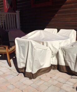 Amazon Basics Dining Table Outdoor Patio Furniture Cover, 75" Rectangle Rectangular Table 75"x45" 46 71A0g8XF4lL