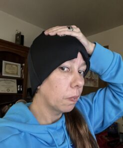 TheraICE Migraine Relief Cap, Cooling Gel Hat, Soothing Headache Ice Pack Mask Products, Face Cold Compress Head Wrap for Tension & Stress Original 1.0 22 71A1gsvQgCL