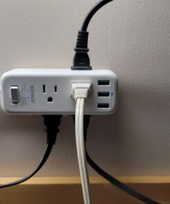 Anker USB Power Strip Surge Protector(300J), 5ft Extension Cord, Flat Plug, 331 Power Strip with 6 Outlets & 3 USB A Ports, Charging Station,for iPhone 15/15 Plus/15 Pro/15 Pro Max,TUV Listed White 24 71A2MJeIOmL 1