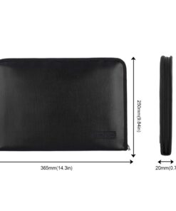 ENGPOW Fireproof File Folder Fireproof Fire and Water Resistant Money Document Bag with A4 Size 13 Pockets Zipper Closure Non-Itchy Silicone Coated Portable Filing Organizer Pouch(14.3" x 9.8") Black,13 Pockets 28 71A2mH6LPL