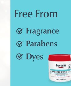 Eucerin Advanced Repair Body Cream, Fragrance Free Body Cream for Dry Skin, 16 Oz Jar Unscented 16 Ounce (Pack of 1) 35 71A5K32GkoL