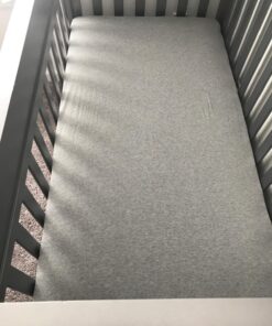 Burt's Bees Baby - Fitted Crib Sheet, Solid Color, 100% Organic Cotton Crib Sheet for Standard Crib and Toddler Mattresses (Heather Grey) , 28x52 Inch (Pack of 1) Heather Grey 31 71A5N9iz3L