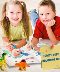 Dinosaur Toys for Kids 3-7. Dino Truck Carrier with 15 Figures + Bonus Book 21 71A5VmnY5L