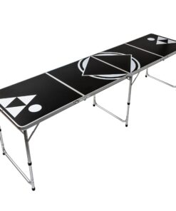 8' Beer Pong Table - Lightweight & Portable with Carrying Handles by Red Cup Pong (Black) 13 71A5nPAQaRL