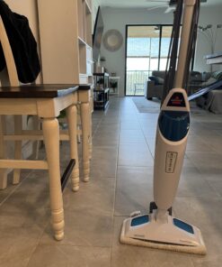 Bissell Power Fresh Steam Mop with Natural Sanitization, Floor Steamer, Tile Cleaner, and Hard Wood Floor Cleaner with Flip-Down Easy Scrubber, 1940A PowerFresh 40 71A6PMHQQJL