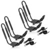 Direct Aftermarket (2 Pairs) Universal Kayak Rack for Car Truck SUV - Rooftop Kayak Carrier J-Bar Holder Mount with Tie Down Straps