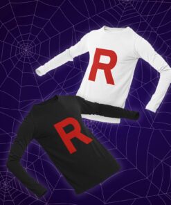 Team Rocket Shirt Costume Halloween Shirts for Men Long Sleeve Tshirt Medium Black 9 71A6wazZiwL