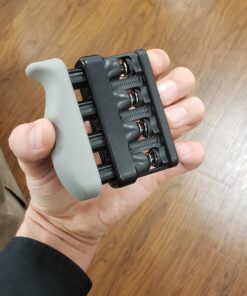 D'Addario Accessories Hand Exerciser–Improve Dexterity and Strength in Fingers, Hands, Forearms- Adjust Tension Per Finger– Simulated Strings Help Develop Calluses- Comfortable Conditioning Varigrip Only(Original) 51 71A7aRNHH6L