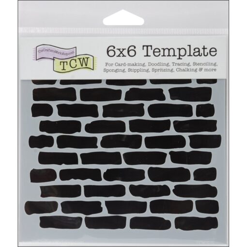 Crafters Workshop Crafter's Workshop Template, 6 by 6-Inch, Bricks