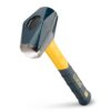 ESTWING Sure Strike Drilling/Crack Hammer - 2-Pound Sledge with Fiberglass Handle & No-Slip Cushion Grip - MRF2LB, Blue/Yellow 2 lbs (Pounds)