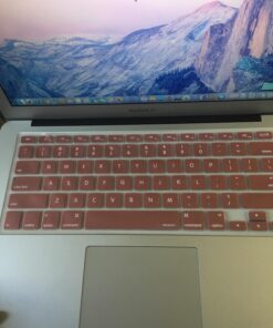 MOSISO Compatible with MacBook Air 13 inch Case (Models: A1369 & A1466, Older Version 2010-2017 Release), Protective Plastic Hard Shell Case & Keyboard Cover & Screen Protector, Rose Gold 39 71A8M7R8nyL