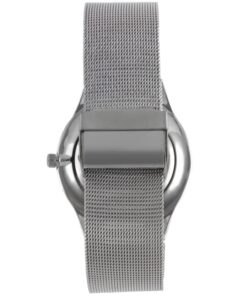 Peugeot Men's Silver Slim Case Stainless Steel Mesh Dress Watch Blue 9 71A9MZmTFuL