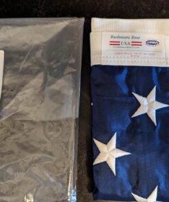 American Flags for Outside 3X5 -American Flag 3x5 with Embroidered Stars and Sewn Stripes US Flag 3x5 Heavy Duty Outdoor Made in USA for High Wind- All Weather Flags 3 by 5 Foot 35 71A9W4QfnnL