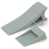 Quality Clever Decorative Rubber Door Stopper, Tall and Adjustable to Fit All Doors, Solid Stable Base, Easy to Move Without Bending Down, Hanger Mounts on Back of Door or Wall to Eliminate Clutter 1 Pack Gray 15 71AApnCD9GL