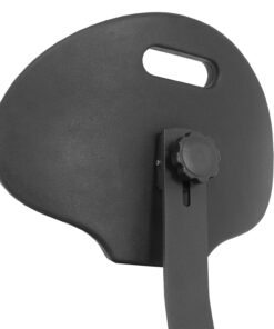 BenchPro Deluxe Polyurethane Chair With 18” Adjustable Footring and Heavy Nylon Base , 21"-31" Height Adjustment, 450 lbs Capacity Measures 18.5" width by 22"-32" height by 18" depth Black 19 71ABdqS1aoL