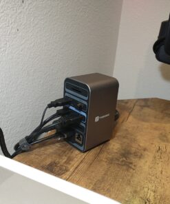 TOBENONE USB C Docking Station for 15 in MacBook - Dual Monitor Docking Station With 2 HDMI, 6 USB A, SD/Micro SD, LAN, 87W PD, Grey UDS013-No Power Adapter 51 71ABj0u6FaL