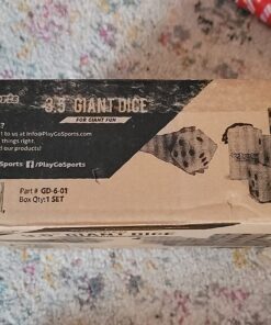 GoSports Giant Wooden Playing Dice Set with Rollzee and Farkle Scoreboard - Includes 6 Dice, Dry-Erase Scoreboard and Canvas Tote Bag - Choose 2.5 Inch or 3.5 Inch Dice) 3.5 Inch Natural Wood Dice 31 71ABzcpmbaL