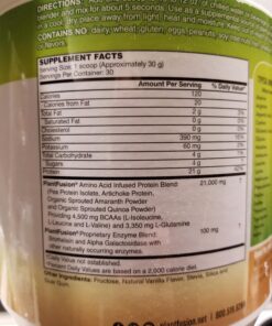 PlantFusion Complete Vegan Protein Powder - Plant Based Protein Powder With BCAAs, Digestive Enzymes and Pea Protein - Keto, Gluten Free, Soy Free, Non-Dairy, No Sugar, Non-GMO - Vanilla Bean 2 lb 30 Servings (Pack of 1) 41 71ACaRpL5wL