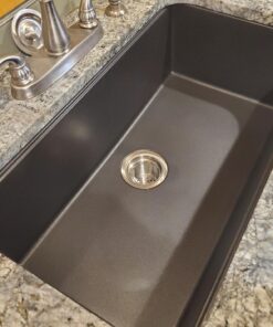 Kraus KGU-413B Undermount Single Bowl Granite Kitchen Sink, 31 Inch, Black 57 71ACxPD8P2L