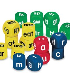 Learning Resources Phonics Cubes Class Set, 3 Sets of 6 Cubes (LER0589)
