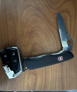 Victorinox Swiss Army One-Hand Trekker Multi-Tool Pocket Knife Black 22 71ADeVjew6L